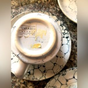 Henriksen Marble vintage Espresso set (3)